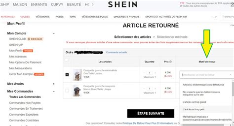 renvoyer un colis shein|Les conditions de retour et de remboursement pour。